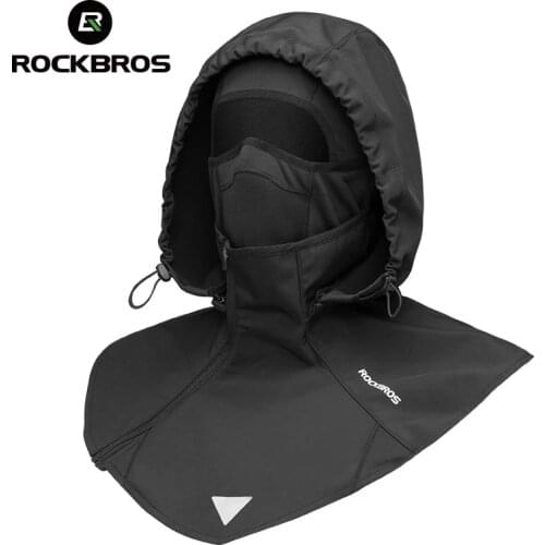 ROCKBROS Winter Full Face Mask Cycling Headwear Fleece Thermal Balaclava Keep Warm Windproof Cycling Face Mask Fishing Ski Hat