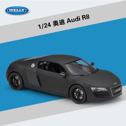 Welly 1:24 Audi R8 alloy car model Diecasts & Toy Vehicles Collect gifts Non-remote control type transport toy