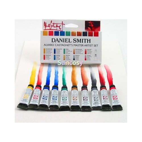 Original Daniel Smith Mineral Alvaro 3 6 12 Color Solid Watercolor Paint Set Solid Tubes Acuarelas Artist Quality Art Supplies