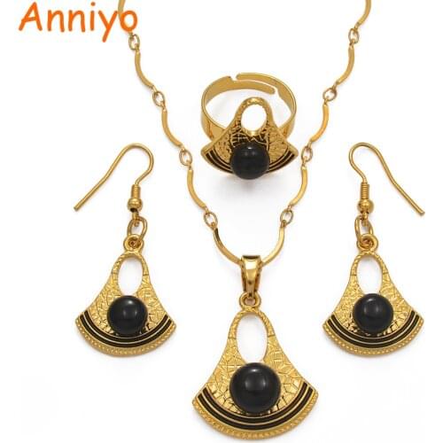 Anniyo Black/Red/Blue/White/Gray Papua New Guinea Bilum Pearl Necklace Earrings Ring Women Girl PNG Ethnic Jewelry set #213506