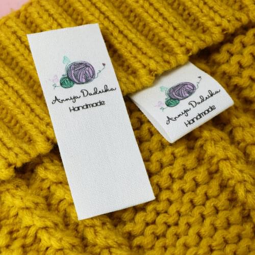 Custom Sewing labels / Brand labels, Custom Clothing Tags, Cotton Ribbon label, Name label (FR089)