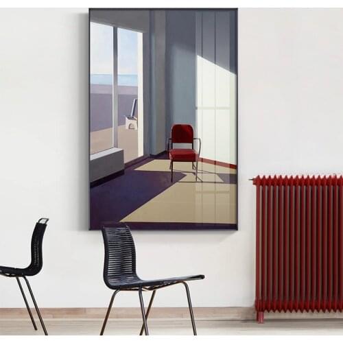 Nordic landscape stand by the windows Canvas Painting posters and print modern Decor Art Wall Pictures for Living Room Bedroom