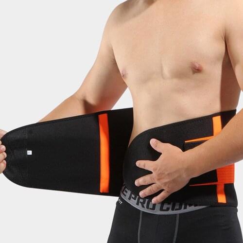 Waist Support Belt Back Waist Trimmer Belt Gym Train Protector Weight Loss Sports Muscle Compression Body Shaper Trainer X497D