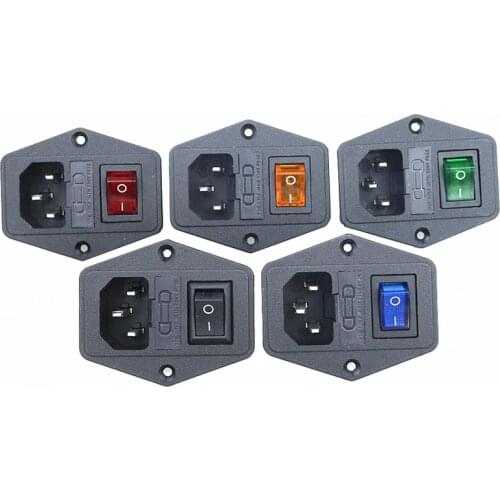 AC power socket socket with switch fuse switch fuse socket power supply socket