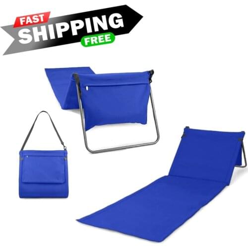 Sunbed Chaise lounge Folding Practical Portable Blue Sea Beach Garden Use Convenient Waterproof Free Fast Shipping