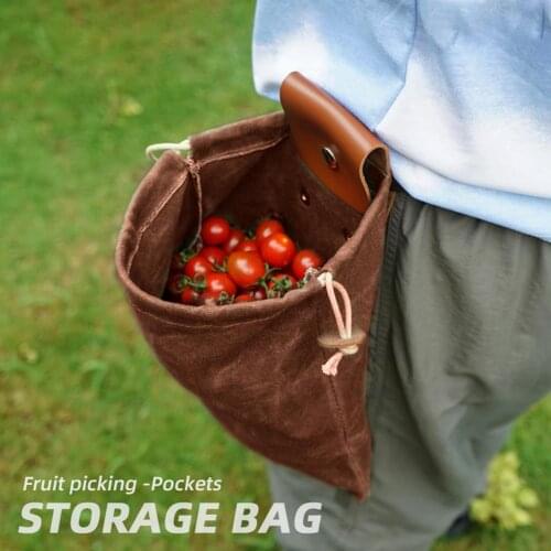 Fruit Picking Bag Farm Waterproof Vegetable Harvest Apples Berry Garden Picking Bag Garden Organizer Storage Bag Garden Plant