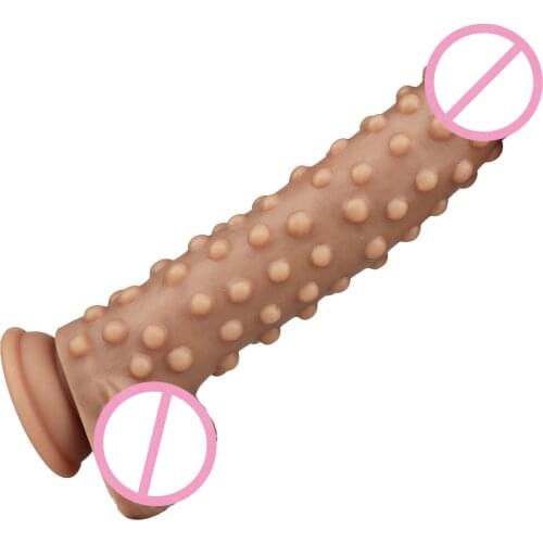 Super Soft Realistic Penis Dildo Sexy Huge Dildo Female Masturbator Double-layer Silicone Suction Cup Dildos For Women Big Dick