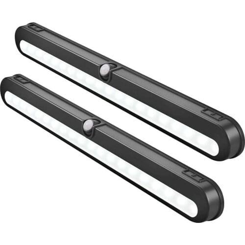 Battery Operated LED Under Cabinet Light Wireless 14LEDs PIR Motion Sensor Lamp for Wardrobe Cupboard Closet Kitchen night light