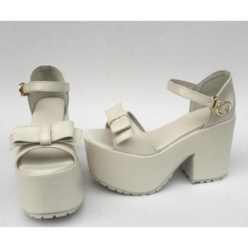 Princess sweet lolita shoes Sandals European style small size shoes hand-made personalized shoes small fashion women an6685