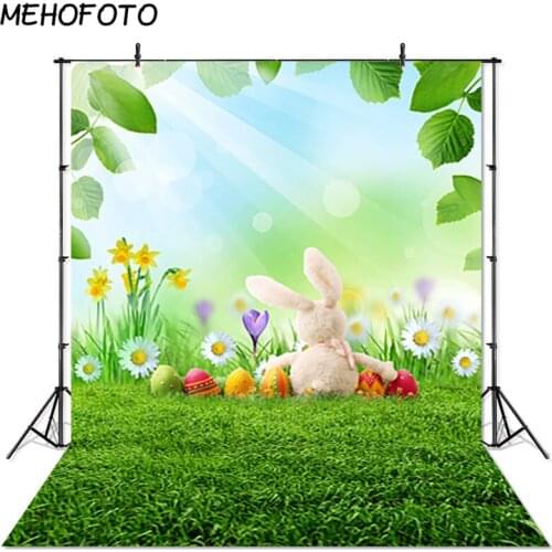 Natures Spring Easter Photography Studio Background Children Flower Green Grass Newborns Photographic Backdrops Photobooth Props