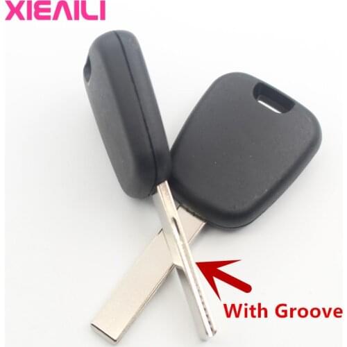 XIEAILI 30Pcs Transponder Key Case Shell For Peugeot 307 For Citroen C4L Key Fob Case With Groove Blade S156