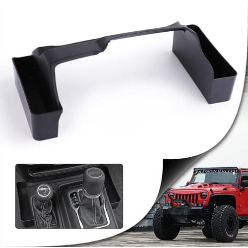 Car Armrest Storage Box Organizer Gear Tray for Jeep Wrangler JL JLU 2018-2021 Gear Shift Storage Box Car Interior Accessories