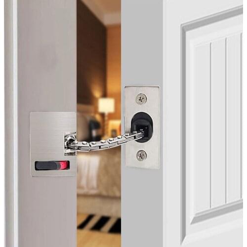 1 Pcs Stainless Steel Casting Door Security Chain Guard Heavy Duty Gate Latch Safety Door Lock TB Sale