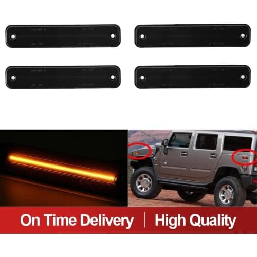 14x Dynamic LED Turn Siganl Lights Kit Cab Roof Side Marker Repeater Light Lamp for Hummer H2 2003-2009 2004 2005 2006 2007