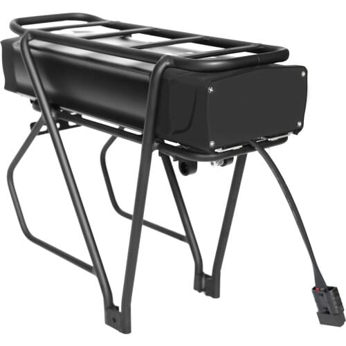 Rear Rack Electric eBike Battery 48V 30Ah With 20" 2 Layer Luggage for 1500w 1000W 750w 500w Mid Drive Motor Hub Motor