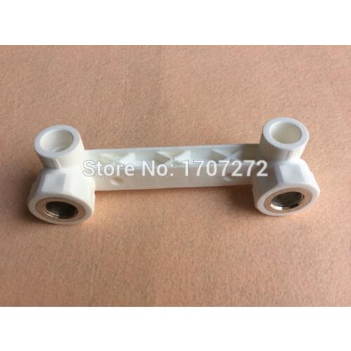 Free shipping ppr 20mm to 1/2PT Thread Water Pipe Tube Hose Double Elbow Fitting Connector