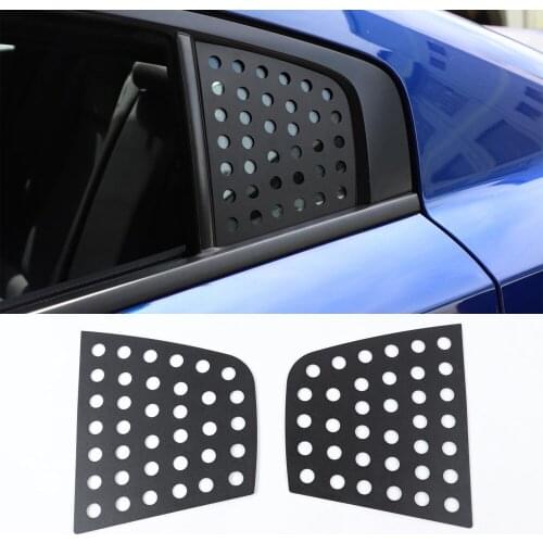 For Dodge Charger 2011 Up Car Rear Window Triangle Cover Trim Aluminum Alloy Exterior Auto Molding Styling