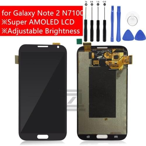 For Samsung Galaxy Note 2 LCD Display Touch Screen Digitizer LCD Display for Galaxy Note2 Note II N9100 Repair Spare Parts