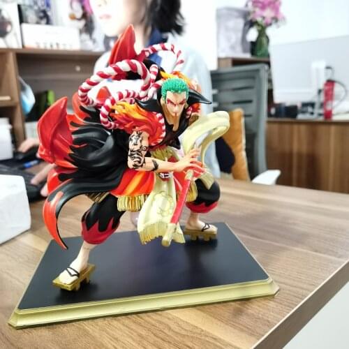 Anime One Piece Zoro Kimono Kabuki Edition PVC Action Figures Collection Model Toys