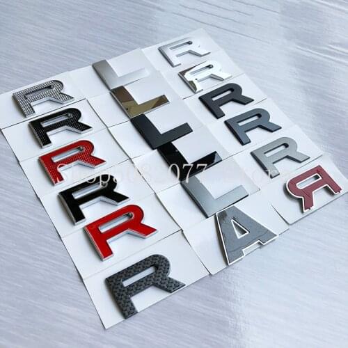 DIY ABS Letters Emblem for Land Range Rover SPORT Autobiography SV VELAR Car Styling Middle Hood and Trunk Logo Badge Sticker