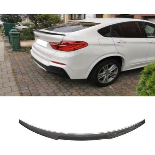Carbon Fiber Rear Trunk Wing Spoiler Boot Lip For BMW X4 F26 2014 - 2017