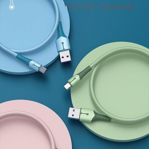 Liquid Silicone USB Type C Cable Fast Charging Mobile Phone Android Charger Type-C Data Cord For Huawei P40 Mate 30 Xiaomi Mix4