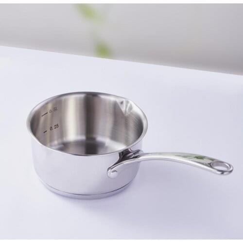 500ml Mini Chocolate Milk Sauces Cuisine Pan Picnic Pot Carbon Steel Heating Pot Without Pot Pan