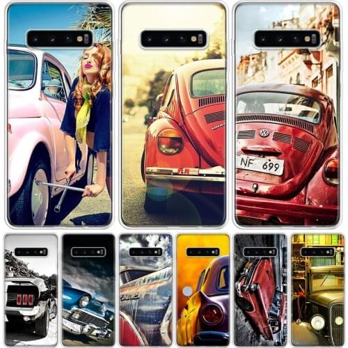 Classic Vintage Old Retro Car Phone Case For Samsung Galaxy S10 S20 Ultra Lite Note 10 9 8 S9 S8 J4 J6 J8 Plus + Pro S7 Coque Ca