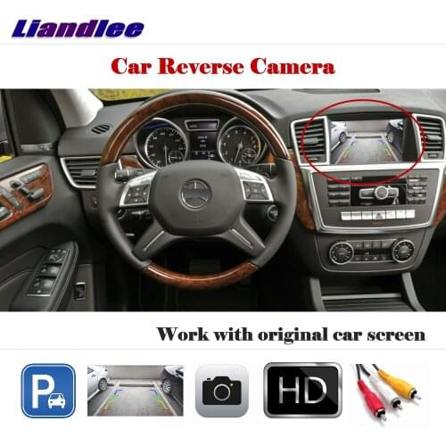 Liandlee For Benz M Class W164 ML450 ML350 ML300 ML250 / Auto Back Up Camera Reverse Parking Camera Work with Car Factory Screen