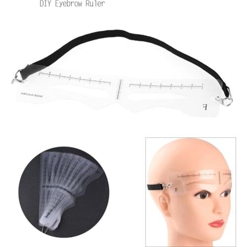 Tattoo ruler 12pcs/ set Eyebrow Stencils Reusable Drawing Eyebrow Card measuring Template Eyebrow Grooming Shaping Eyebrow ruler