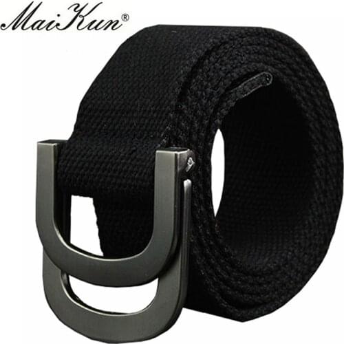 Casual Mens Canvas Belts for Man Women Strap Tactical Belt for Military Jeans Double Ring Buckle Belts Cummerbunds