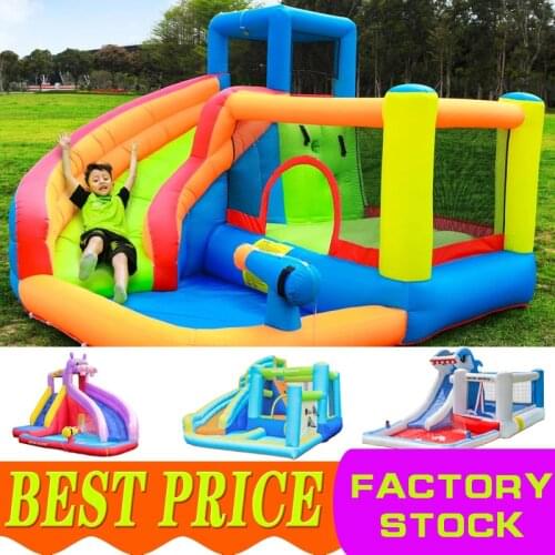 Inflatable Water Slide Park Bouncy Castle Bounce House Jumper Combo for Kids Outdoor Party with Air Blower