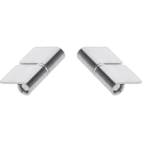2x Lift Off Hinge Weld-On Marine Gate Hinges, Stainless Steel 304, ,2mm Leaf Thickness, 29mm Width
