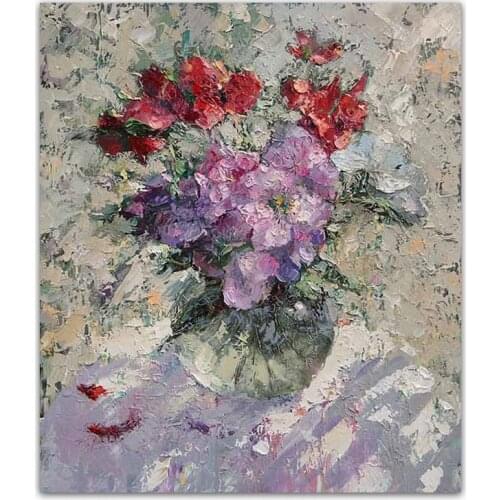 NEW 100% hand-painted canvas oil painting high quality Household adornment art flower pictures DM-15071802