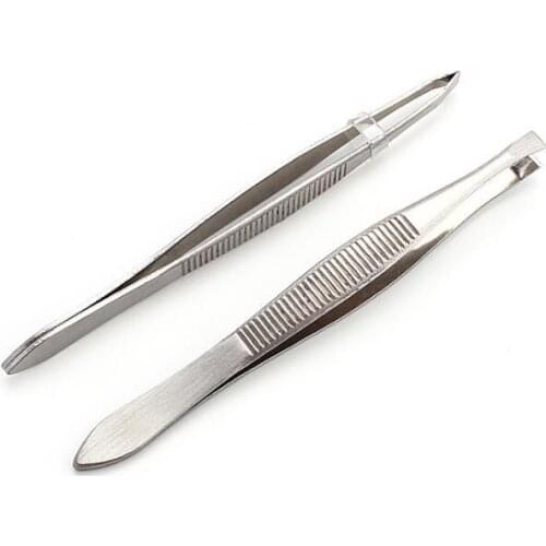 Wholesale Women Eyebrow Face Nose Hair Clip Tweezer Remover Stainless Steel Tweezers Shape Tool Eyebrow Tweezers SN150
