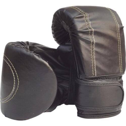 Kickboxing Gloves Faux Leather MMA Boxing Muay Thai Sandbag Fight Combat Training Fist Gloves Sanda Training Adult Aid Equipment