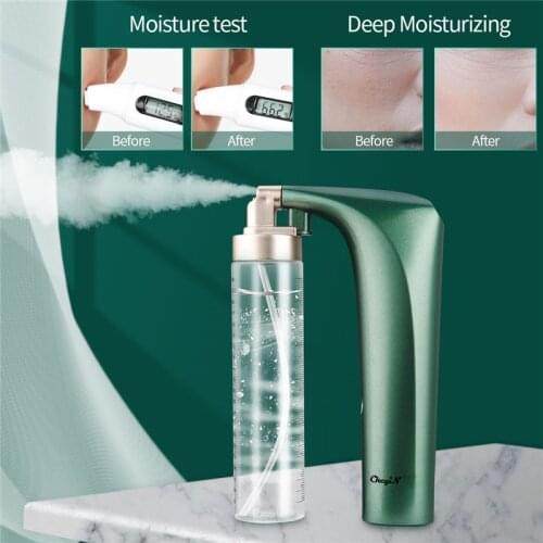CkeyiN Portable High Pressure Oxygen Injection Moisturizing Nano Mist Spa Sprayer Wireless Beauty Machine Handheld Face Airbrush