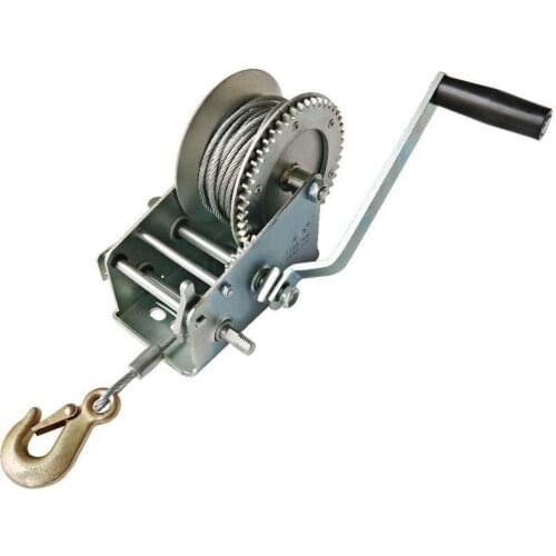 600Lb Alloy Steel Cable Hand Winch Crank Gear Winch Atv Boat Trailer Heavy Duty Gear Winch Hand Tool
