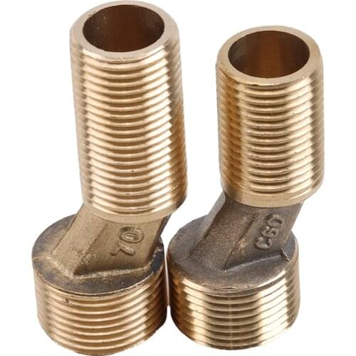 Mixing Valve Faucet Copper Bathroom Shower Bathtub Faucet Distance Increased Eccentric Angle Change Curved Foot Bend Fittings