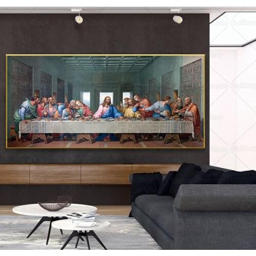 Modern Canvas Art Wall Prints Last Dinner Painting Home Decor Poster Picture Canvas Artwork For Living Room Home Decoration