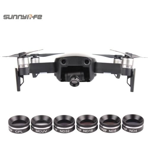 Sunnylife MCUV CPL ND4 ND8 ND16 ND32 Lens Filter for DJI MAVIC AIR Drone Gimbal Camera Sunhood Lens Protector