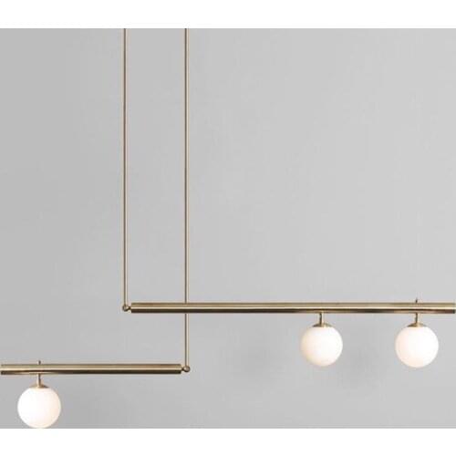 Nordic glass ball luminaire suspendu led wall moon lamp modern led chandelier ventilador de techo luzes de teto avizeler