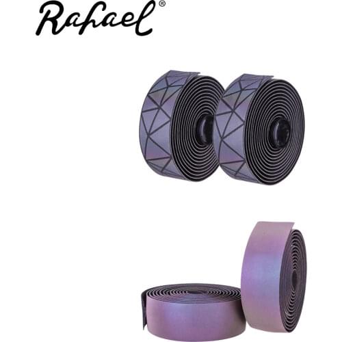 Riding Road MTB Reflective Dazzling PU Bike Handlebars Shock-absorbing Non-slip Breathable Personality With Bicycle Belts DD-FXC