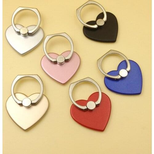 Universal Finger Ring Heart Shape Mobile Phone Smartphone Stand Holder For iPhone Xiaomi Samsung Smart Phone Car Mount Stand