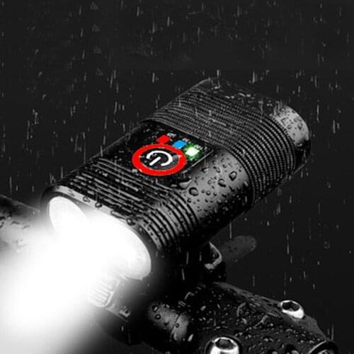 2400 Lumen Bicycle LED Light Front Set Bike Flashlight USB Chargeable Waterproof Cycling Lamp MTB Headlight Bicycle Accessories