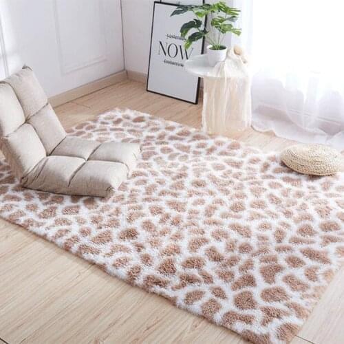 Nordic Modern Zebra Printed Shaggy Carpet For Living Room Floor Rugs Fluffy Mats Kids Room Faux Fur Area Rug