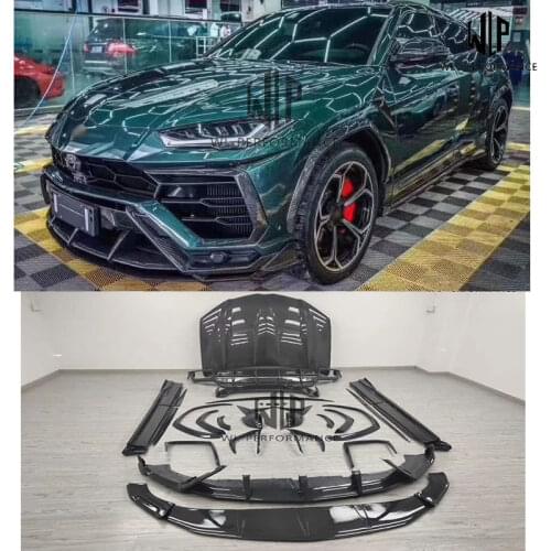 High Quality Carbon Fiber Front Splitter Rear Diffuser Side Skirts Wheel Eyebrows Wing Hood For Lamborghini URUS TOPCAR Style