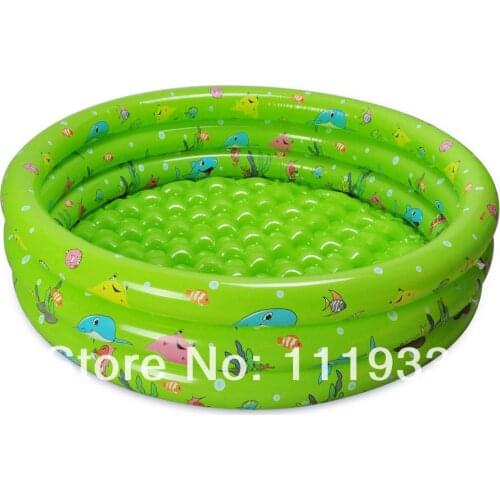 Yt50x Large Inflatable 3-Ring Pool Baby Inflatable Swimming Pool Baby Wading Pool In Three Colors