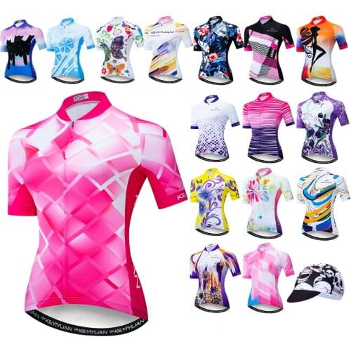 Cycling Jerseys Women MTB Road Bike Jersey Short Sleeve Riding Ropa Ciclismo bicycle Clothing Racing Quick Dry Bike Shirts Top