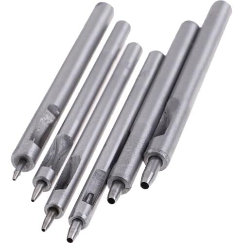 1PC Leather Hole Punch 0.8MM-2.5MM DIY Handmade Belt Punching Hollow Drilling Tools Leather Handicraft Puncher Set Leather Tool